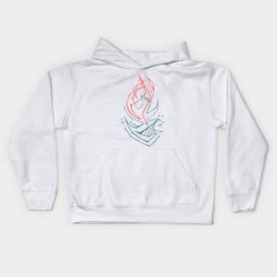 Christian Holy Spirit symbol religious illustration Kids Hoodie